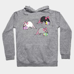 Easter Egg Rats (Full Color Version) Hoodie